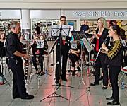 2019 Band clarinet quartet at Gatwick airport