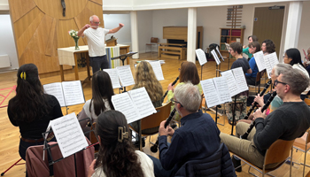 Bloomsbury Band rehearsing