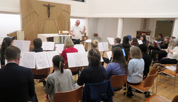 Bloomsbury Band rehearsing in November 2023