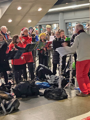 BMG Seasonal event at St Pancras Station