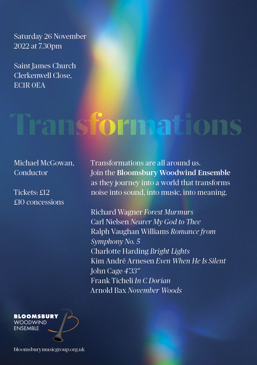 BWE November Concert: 'Transformations'