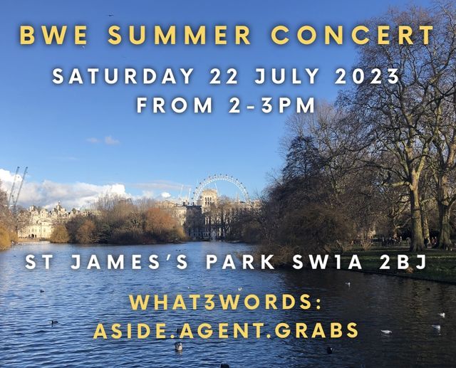 Bloomsbury Music Group 22/07/2023 100pm BWE Summer Bandstand in St