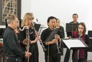 2015 Band clarinet quartet at the December concert